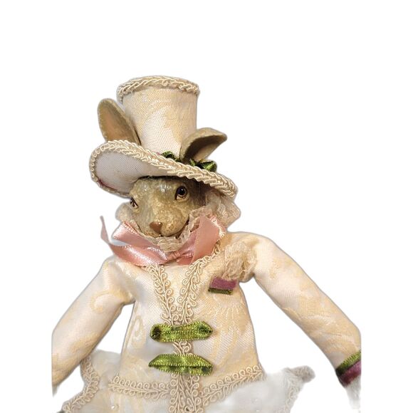 Vintage Katherine's Collection BUNNY COUPLE Kleski RABBIT DECOR - Picture 13 of 14